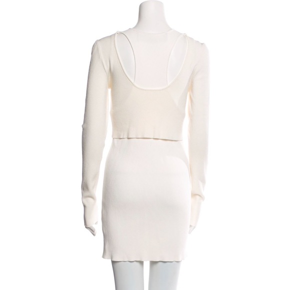 Mija Ribbed Mini Dress by GAUGE81 white size small long sleeve - Picture 9 of 16